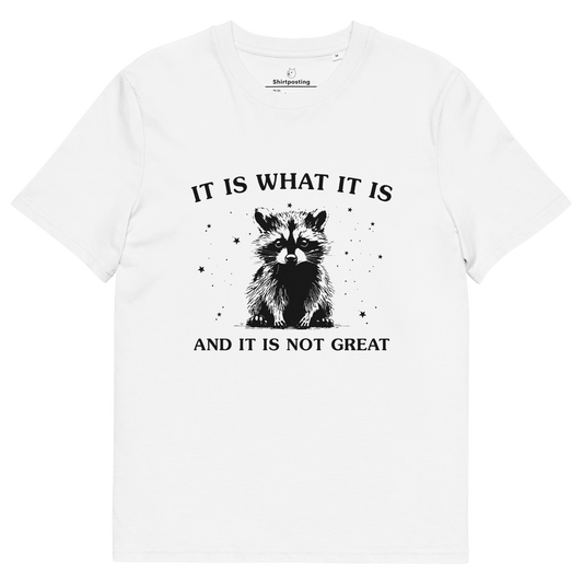 It Is What It Is Premium Organic T-Shirt Meme - White | Shirtposting