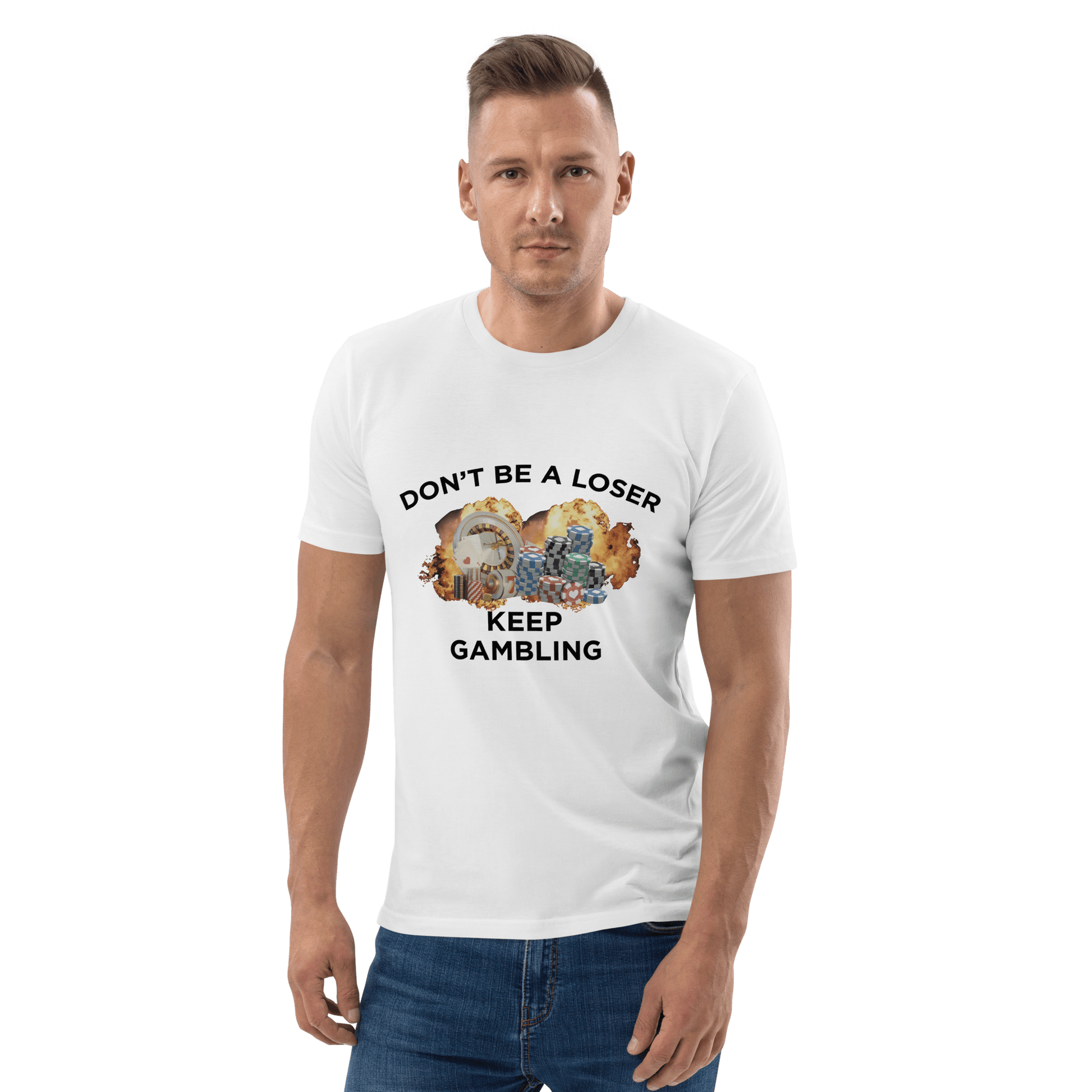 Keep Gambling Premium Organic T-Shirt Meme - Desert Dust | Shirtposting