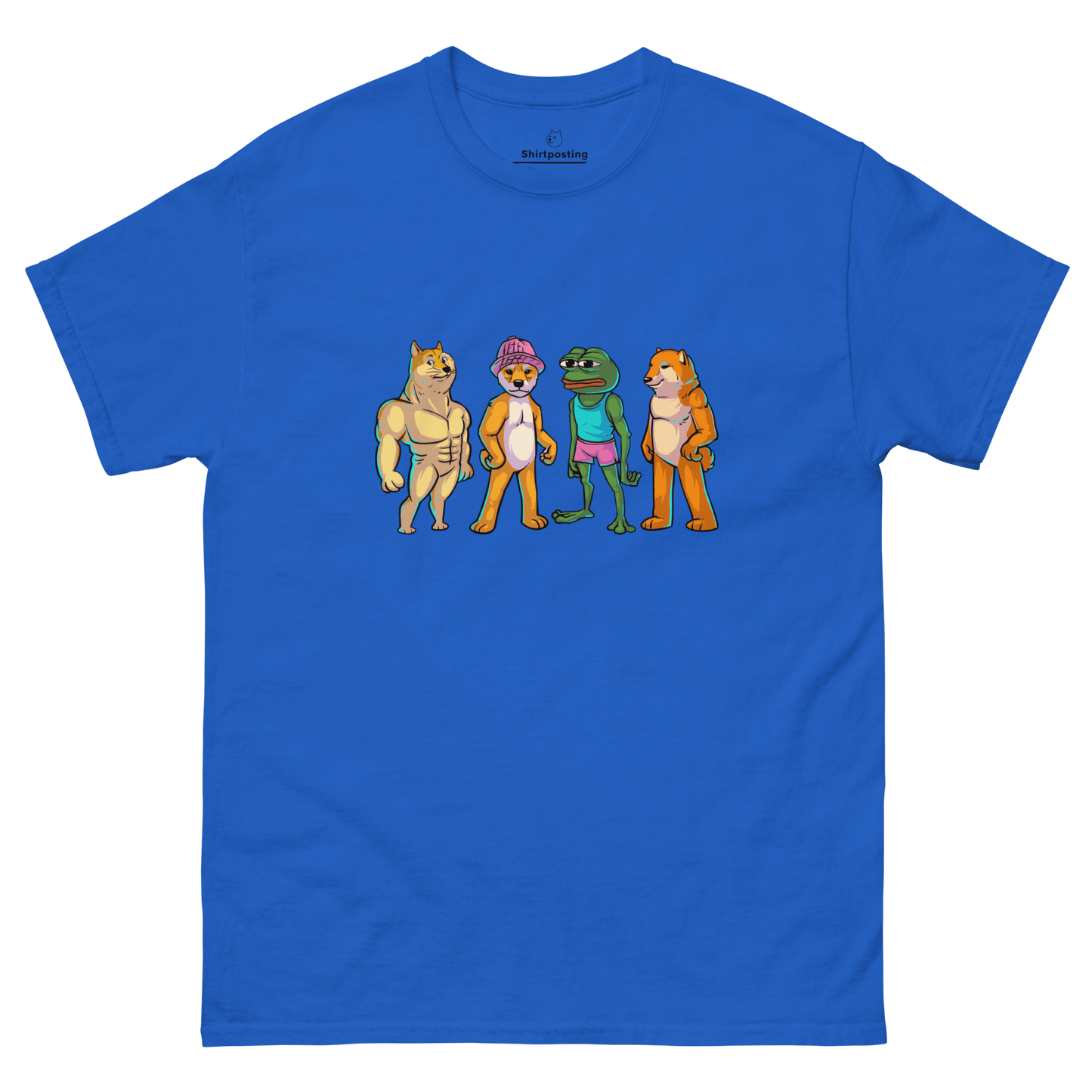 Meme Animal Classic T-Shirt Meme - Royal | Shirtposting