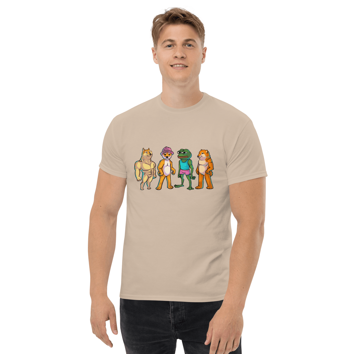 Meme Animal Classic T-Shirt Meme - Sand | Shirtposting