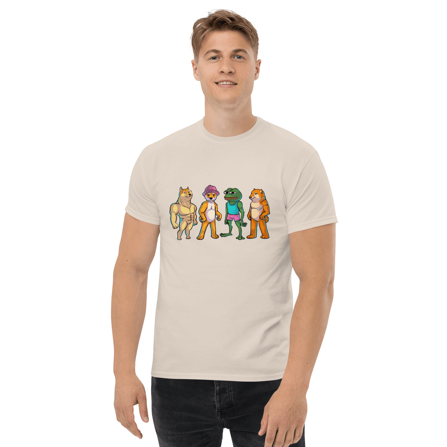 Meme Animal Classic T-Shirt Meme - Sand | Shirtposting
