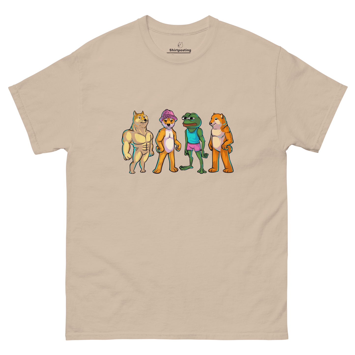 Meme Animal Classic T-Shirt Meme - Sand | Shirtposting
