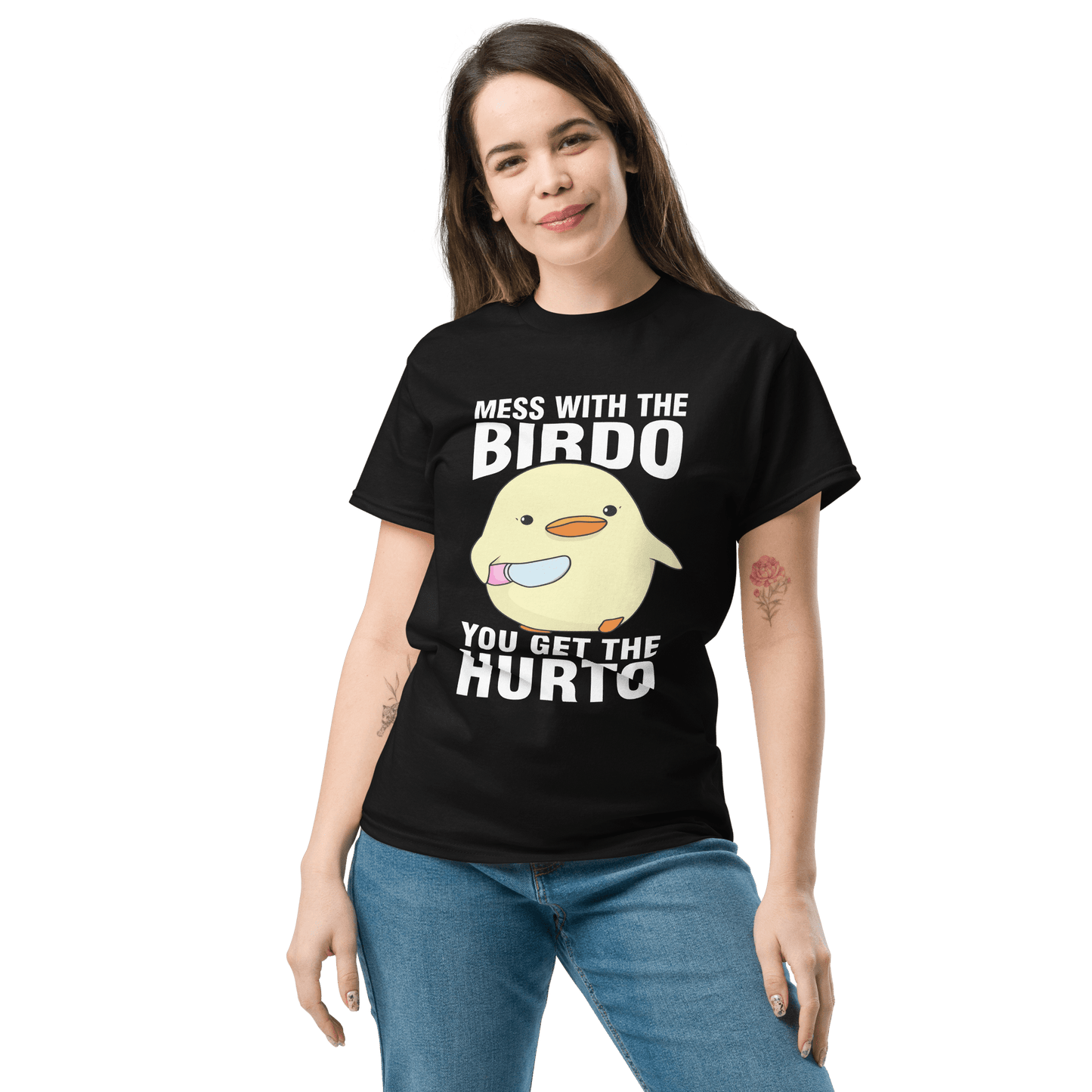 Mess With The Birdo Classic T-Shirt Meme - Military Green | Shirtposting