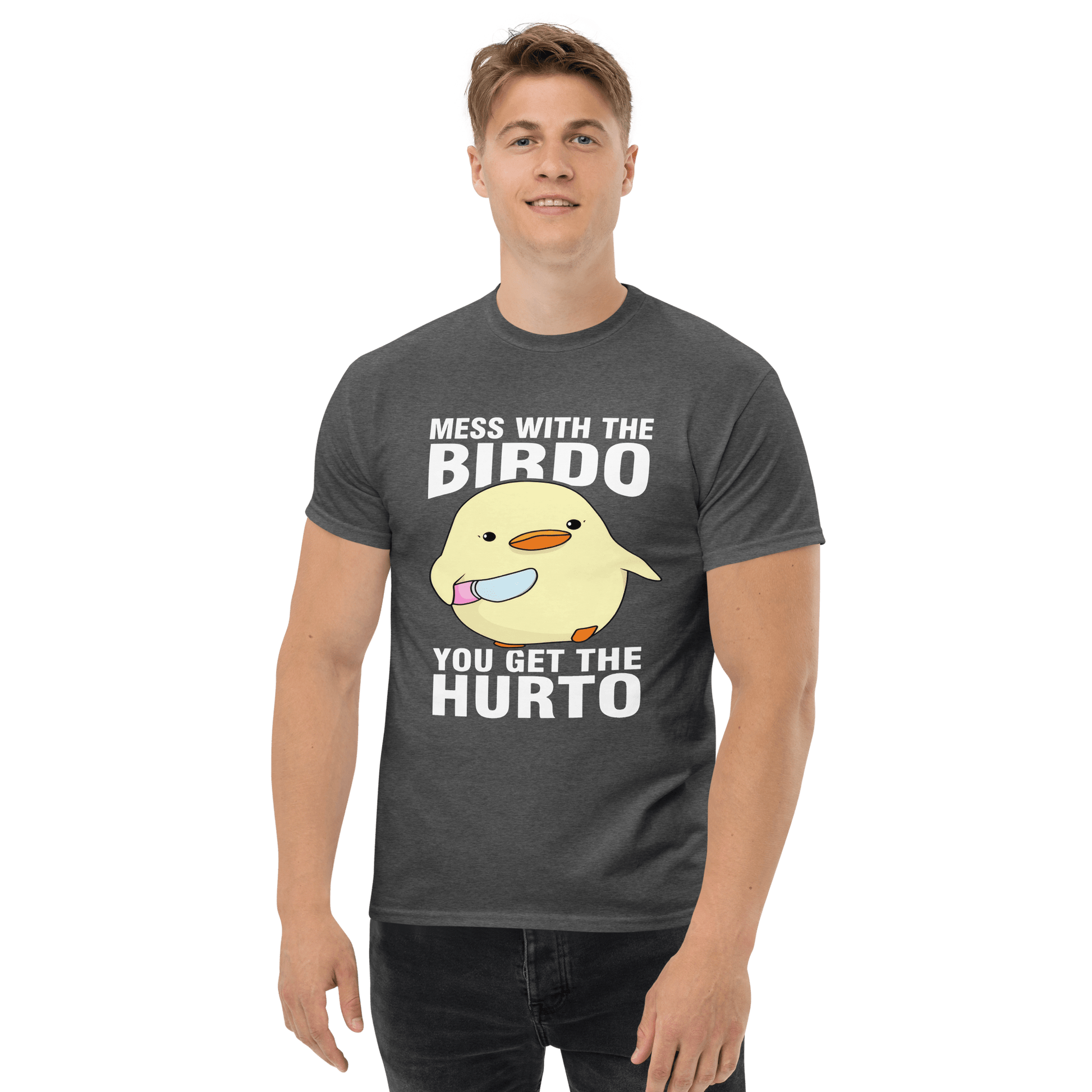 Mess With The Birdo Classic T-Shirt Meme - Military Green | Shirtposting