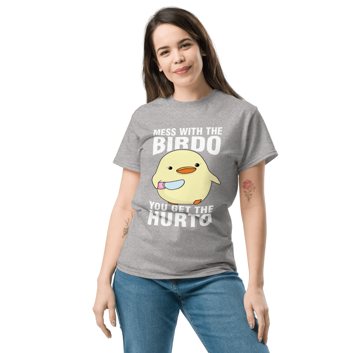 Mess With The Birdo Classic T-Shirt Meme - Sand | Shirtposting