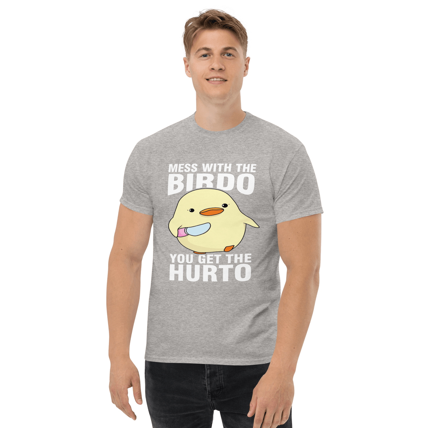Mess With The Birdo Classic T-Shirt Meme - Sand | Shirtposting