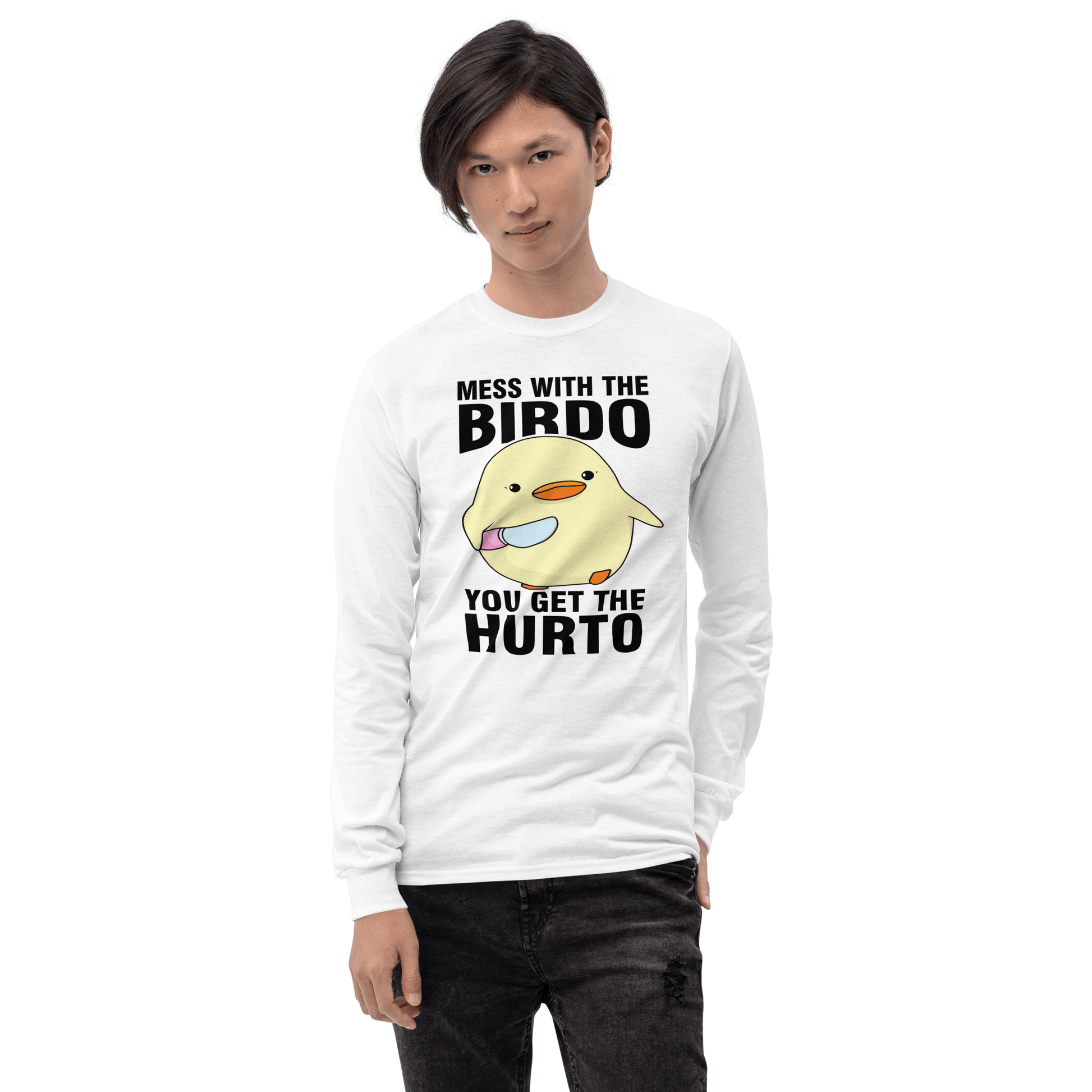 Mess With The Birdo Long Sleeve T-Shirt Meme - Ash | Shirtposting