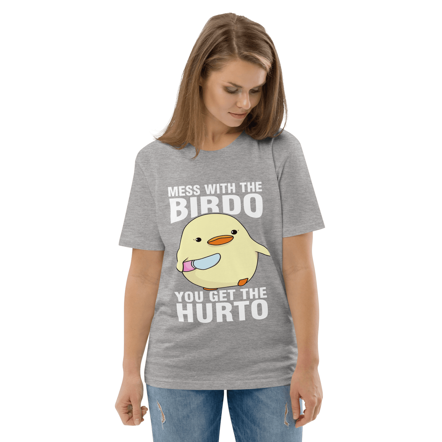 Mess With The Birdo Premium Organic T-Shirt Meme - Cotton Pink | Shirtposting