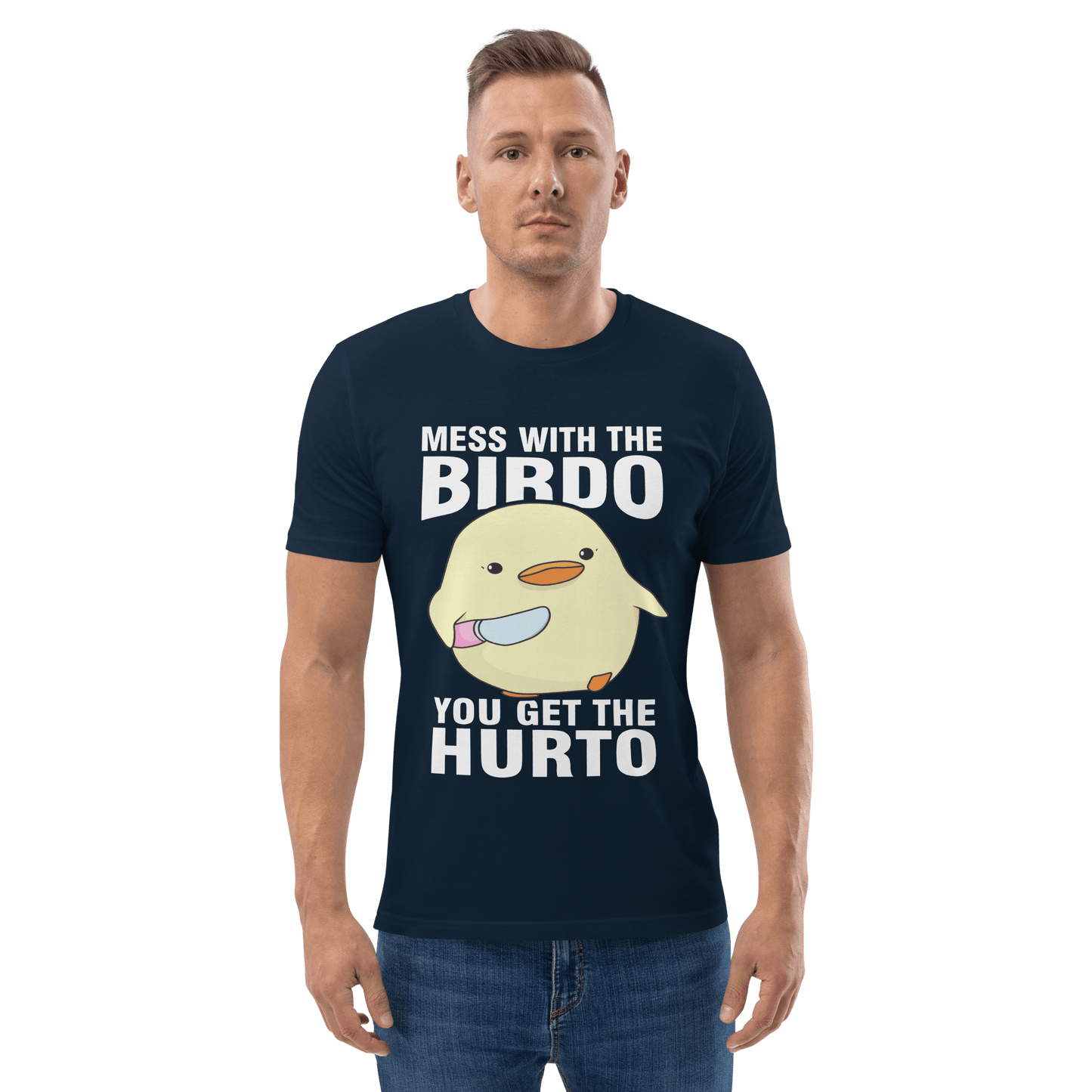 Mess With The Birdo Premium Organic T-Shirt Meme - Dark Heather Grey | Shirtposting