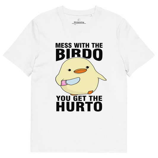 Mess With The Birdo Premium Organic T-Shirt Meme - White | Shirtposting