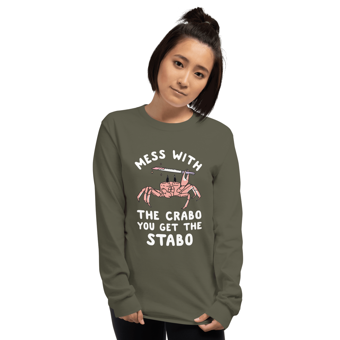 Mess With The Crabo Long Sleeve T-Shirt Meme - Royal | Shirtposting