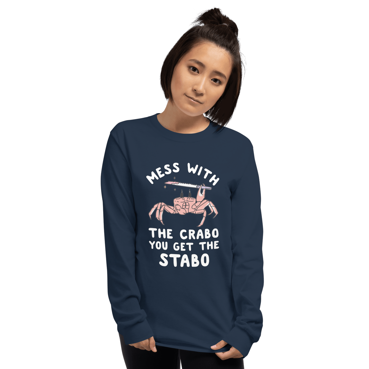 Mess With The Crabo Long Sleeve T-Shirt Meme - Royal | Shirtposting