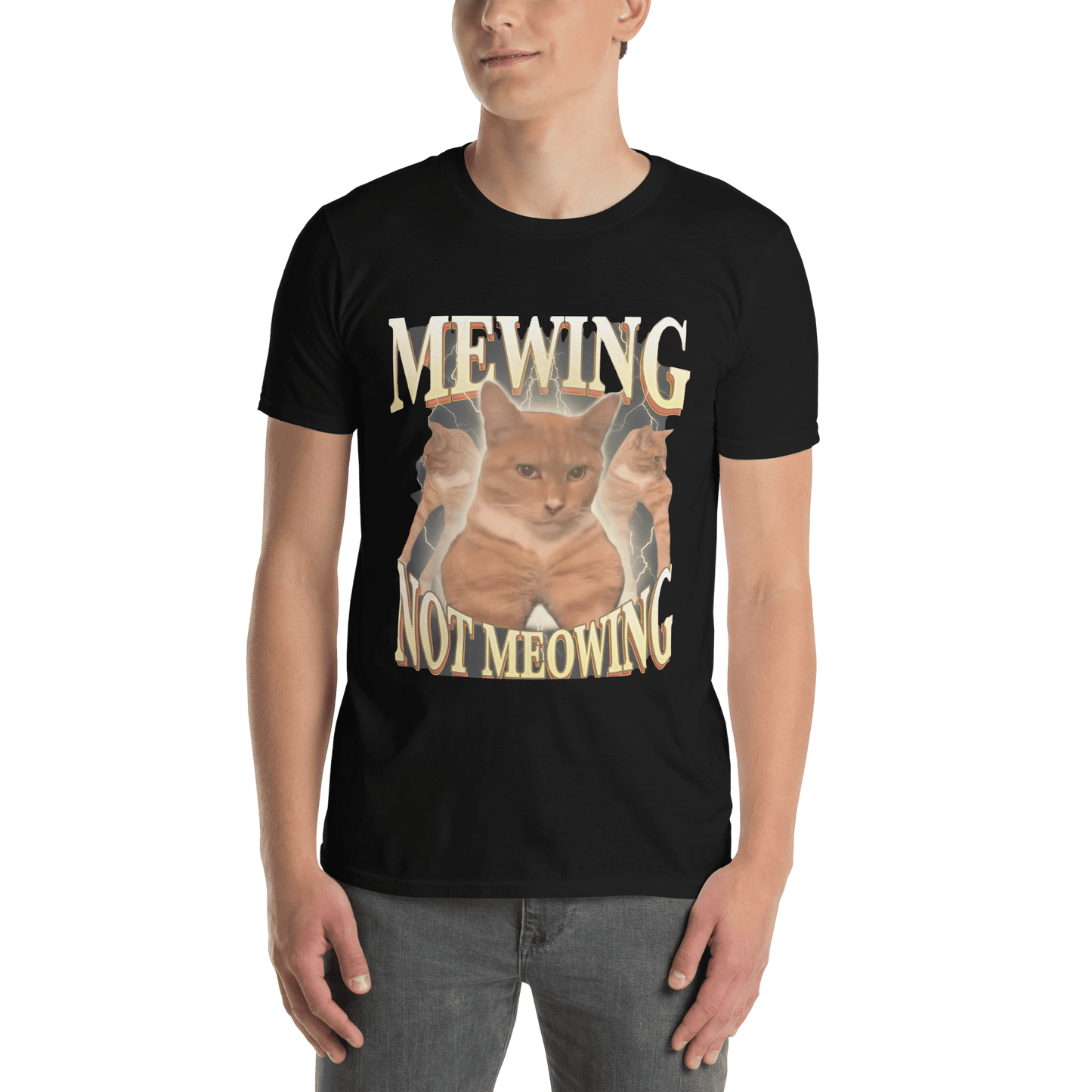 Mewing Classic T-Shirt Meme - Dark Heather Grey | Shirtposting