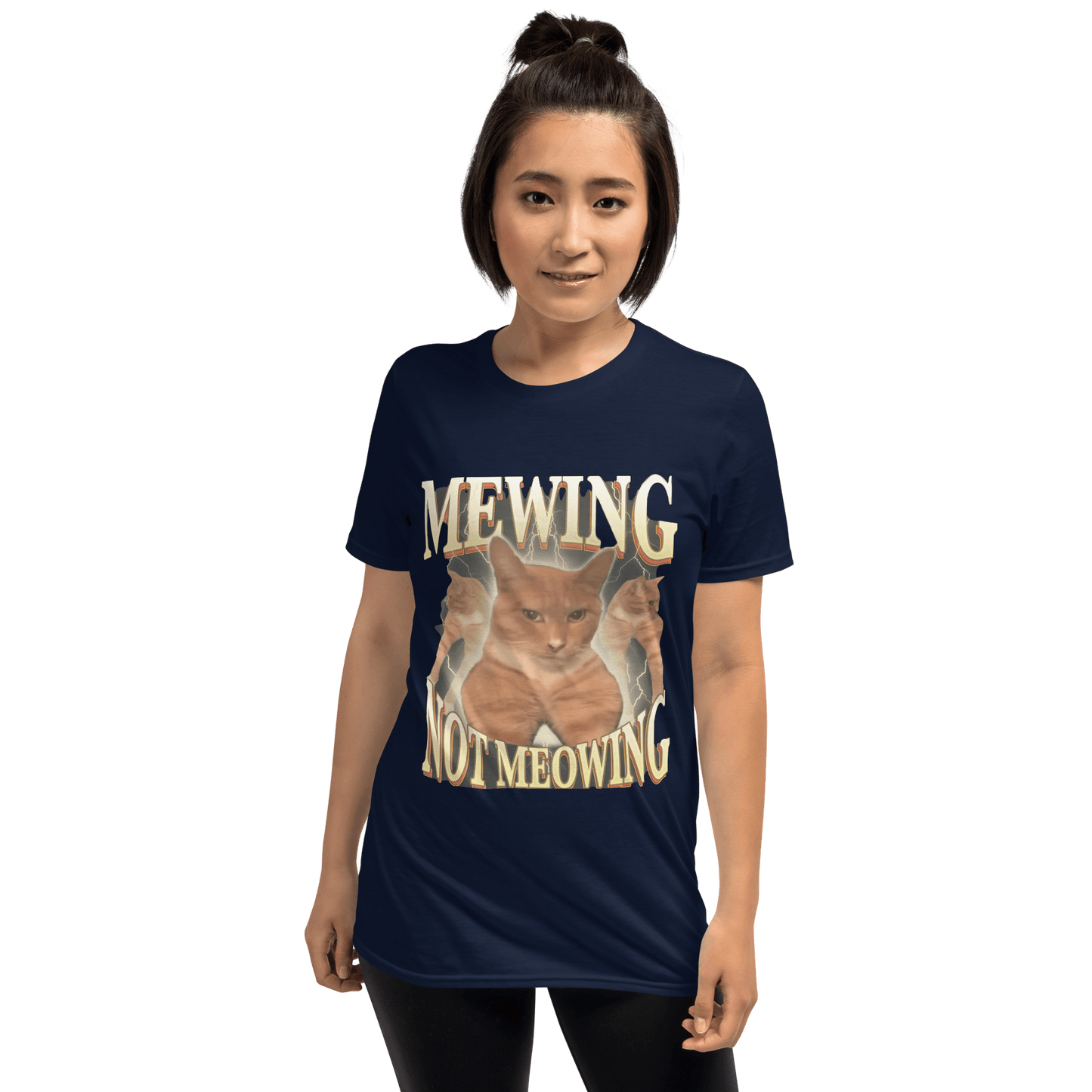 Mewing Classic T-Shirt Meme - Dark Heather Grey | Shirtposting