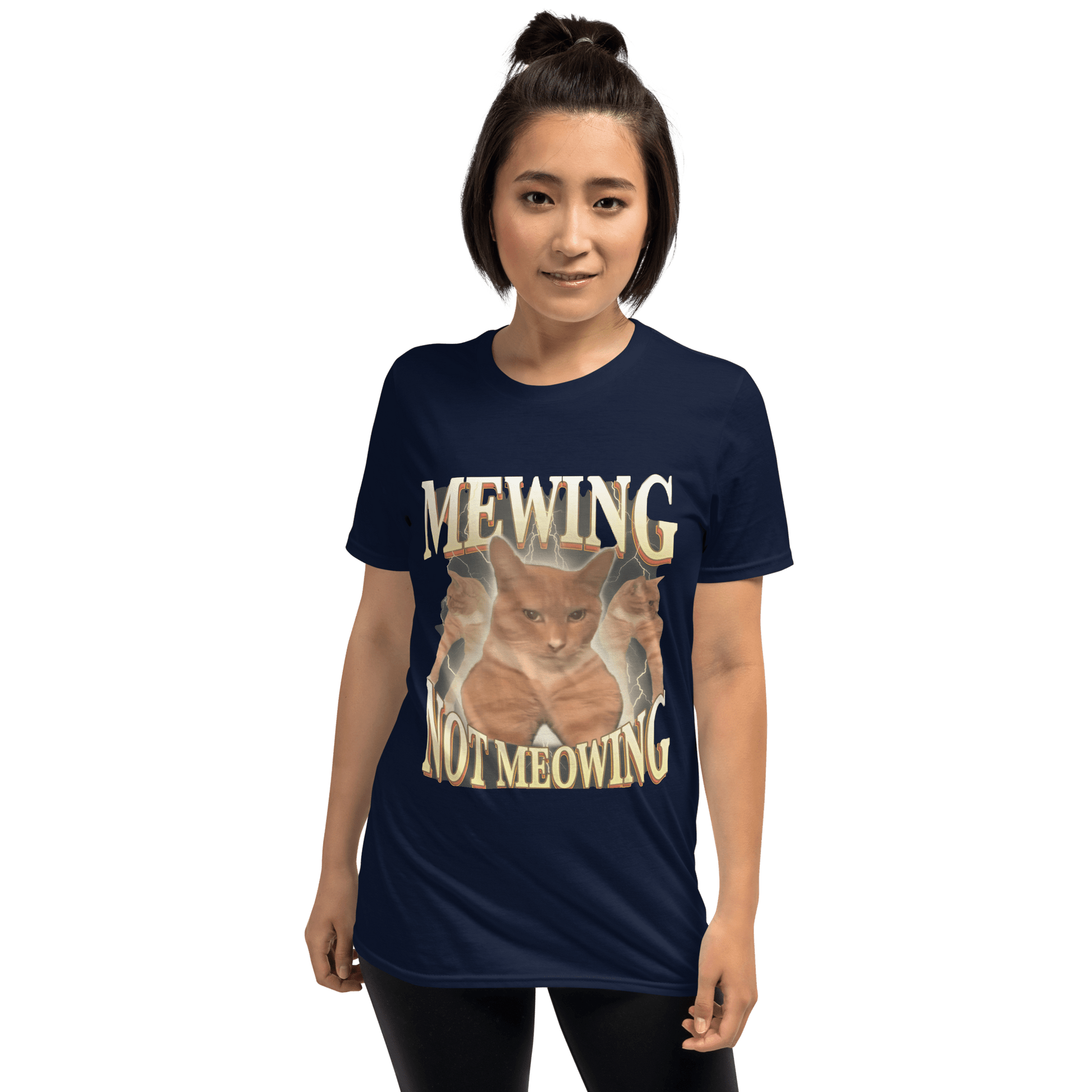 Mewing Classic T-Shirt Meme - Dark Heather Grey | Shirtposting