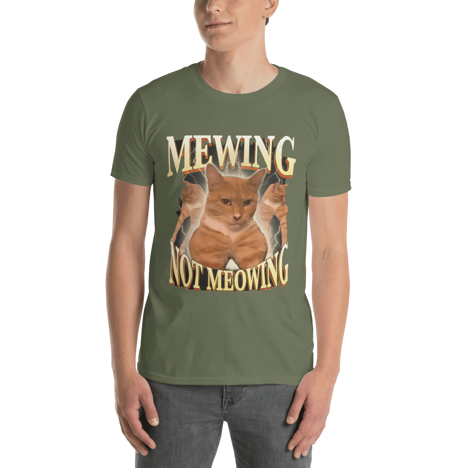 Mewing Classic T-Shirt Meme - Sport Grey | Shirtposting