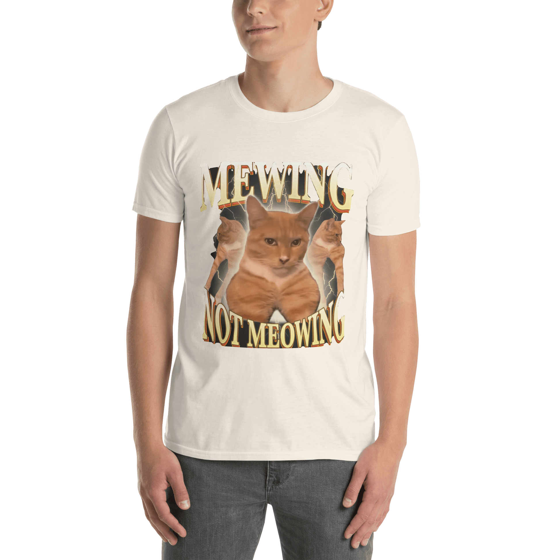Mewing Classic T-Shirt Meme - Sport Grey | Shirtposting