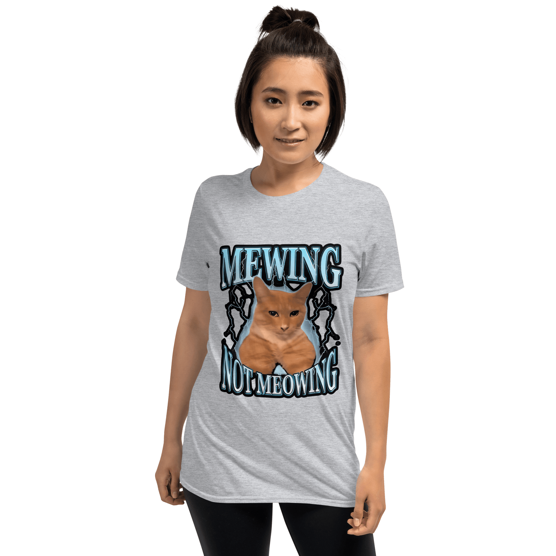 Mewing Classic T-Shirt Meme - Sport Grey | Shirtposting