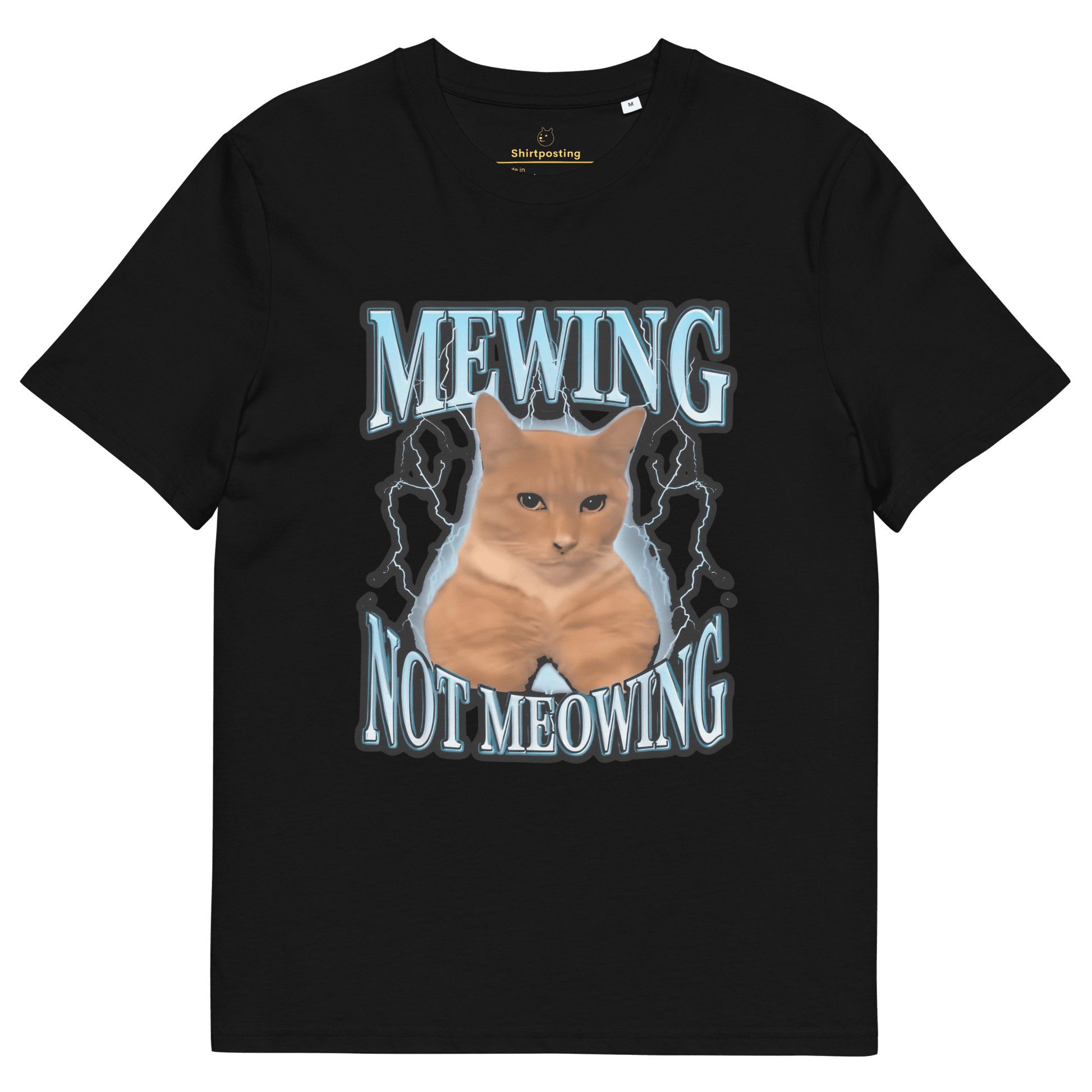 Mewing Premium Organic T-Shirt Meme - Black | Shirtposting