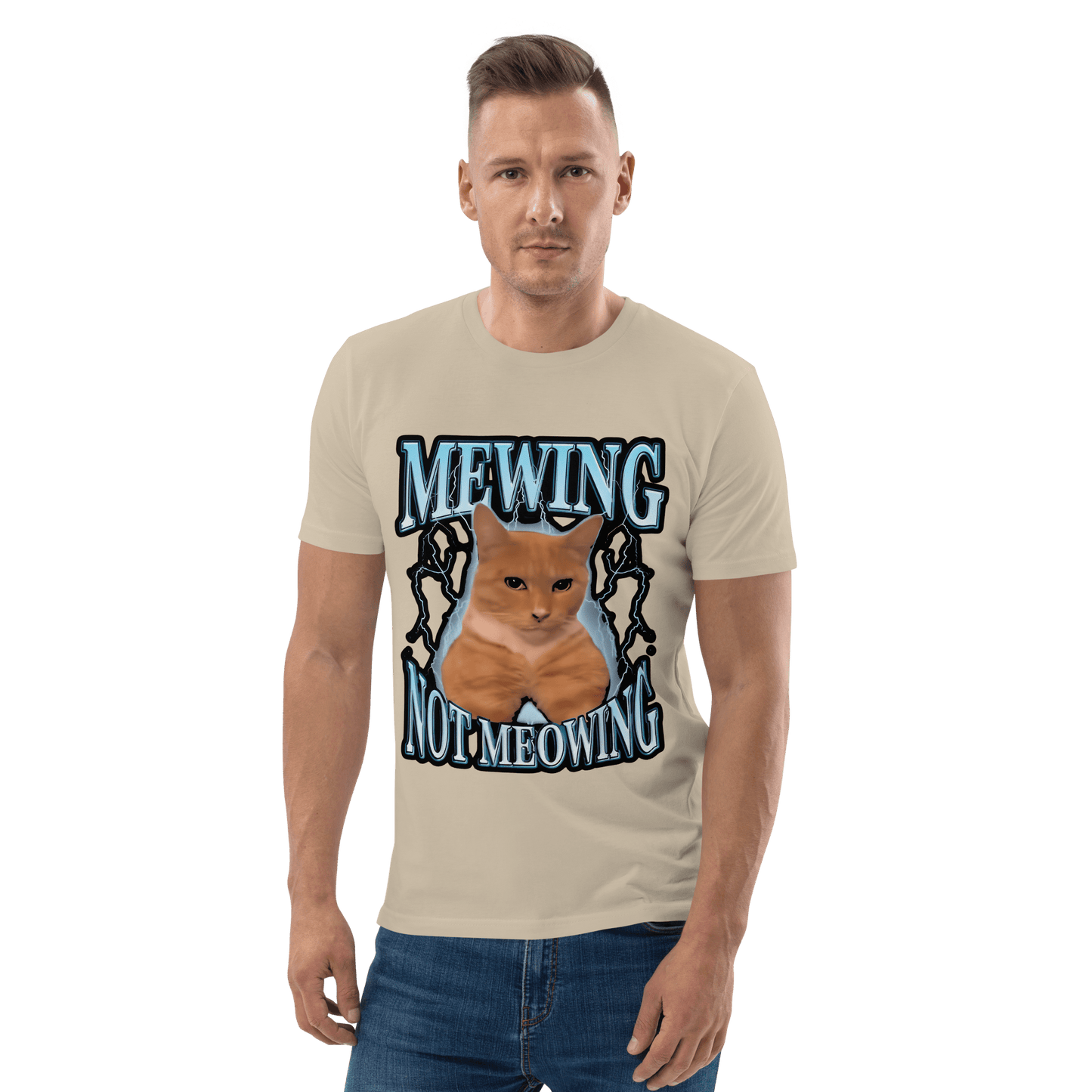 Mewing Premium Organic T-Shirt Meme - Dark Heather Grey | Shirtposting