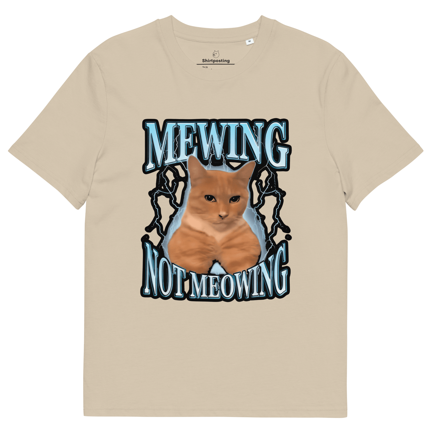 Mewing Premium Organic T-Shirt Meme - Desert Dust | Shirtposting