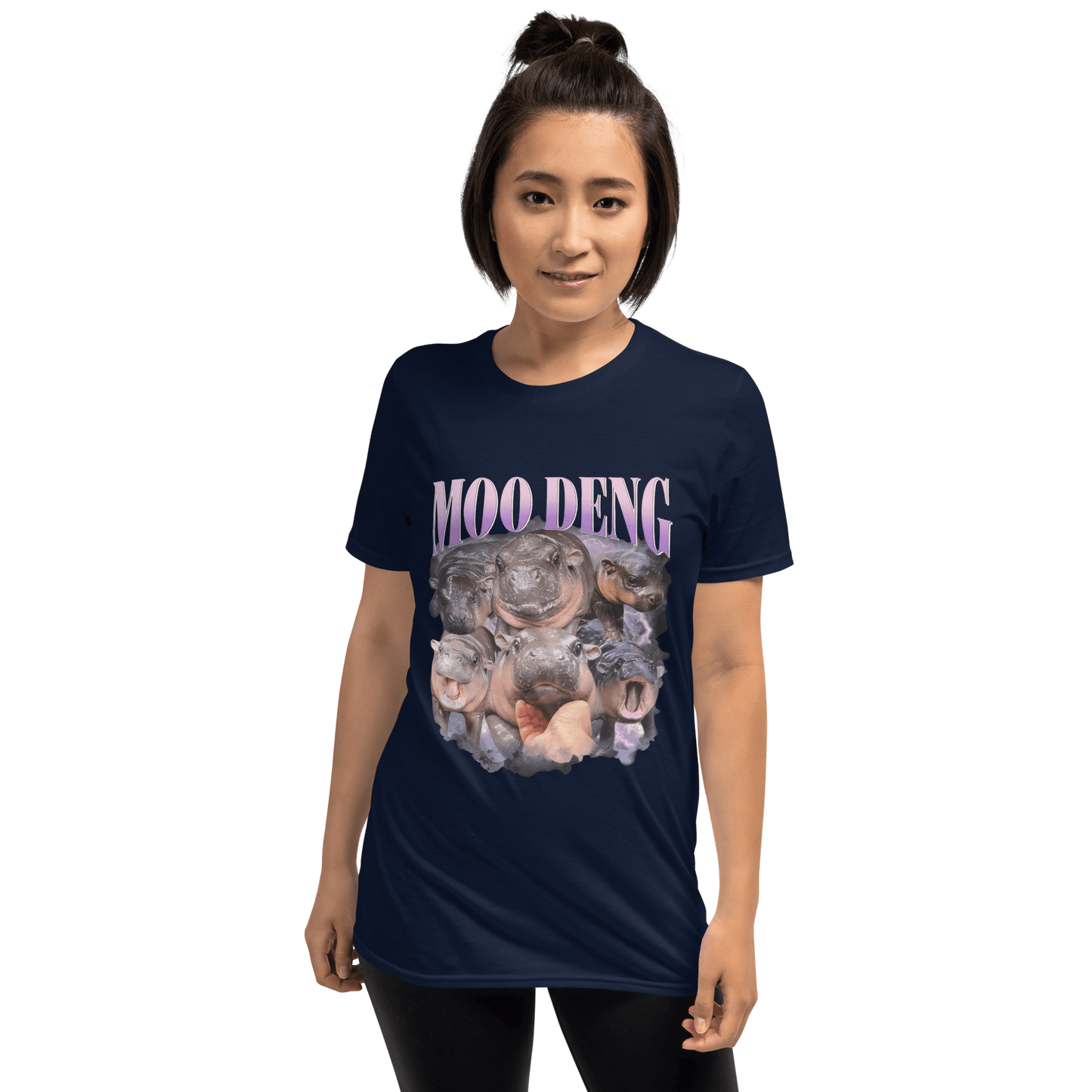 Moo Deng Classic T-Shirt Meme - Dark Heather Grey | Shirtposting
