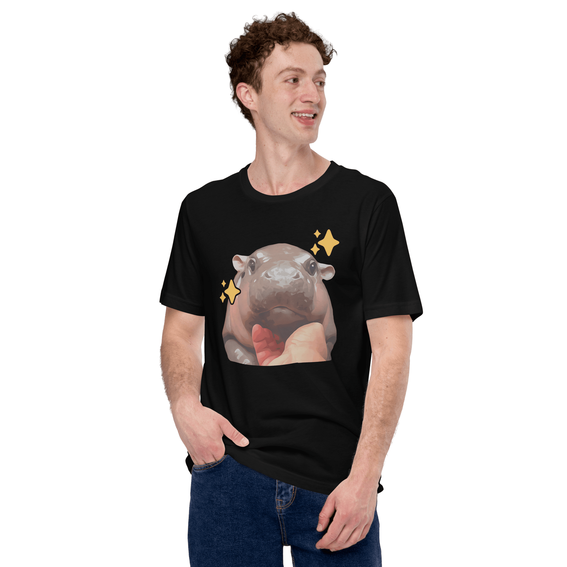 Moo Deng Classic T-Shirt Meme - Military Green | Shirtposting