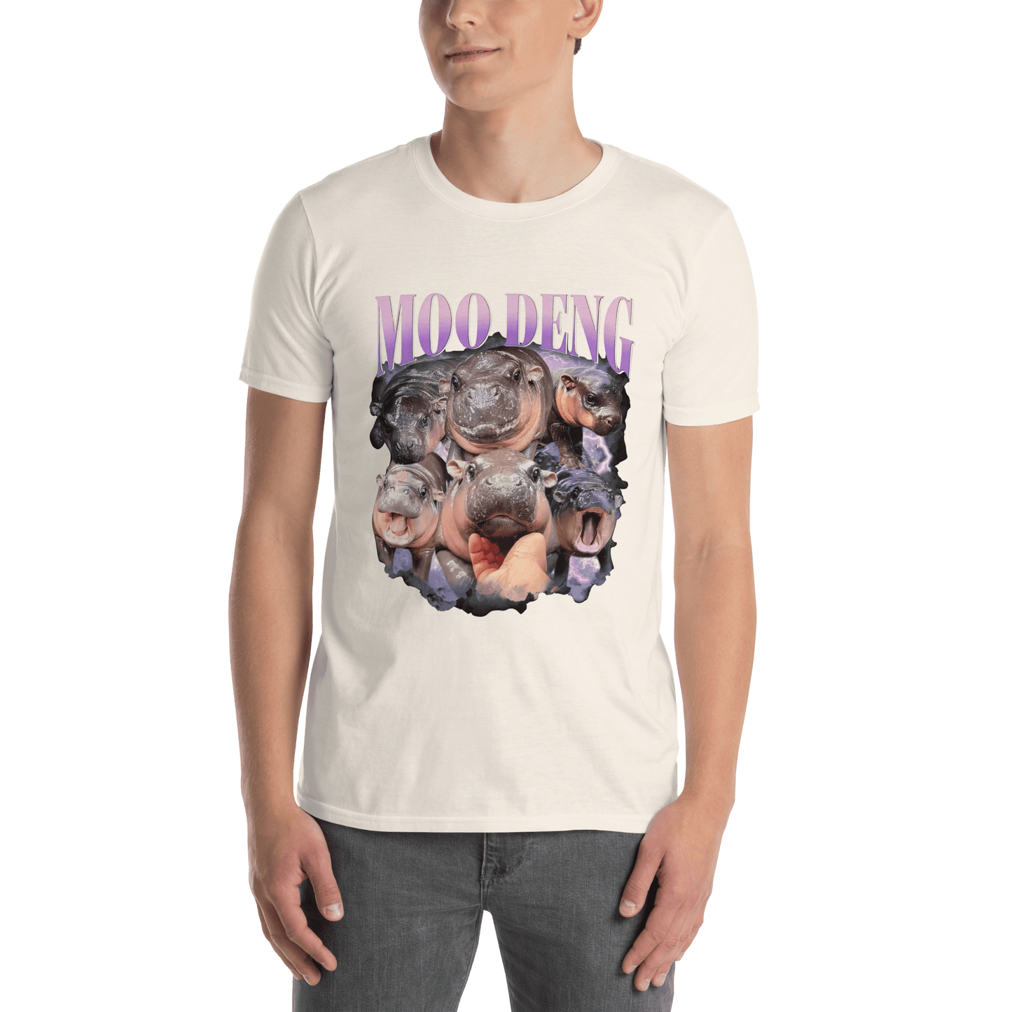 Moo Deng Classic T-Shirt Meme - Natural | Shirtposting