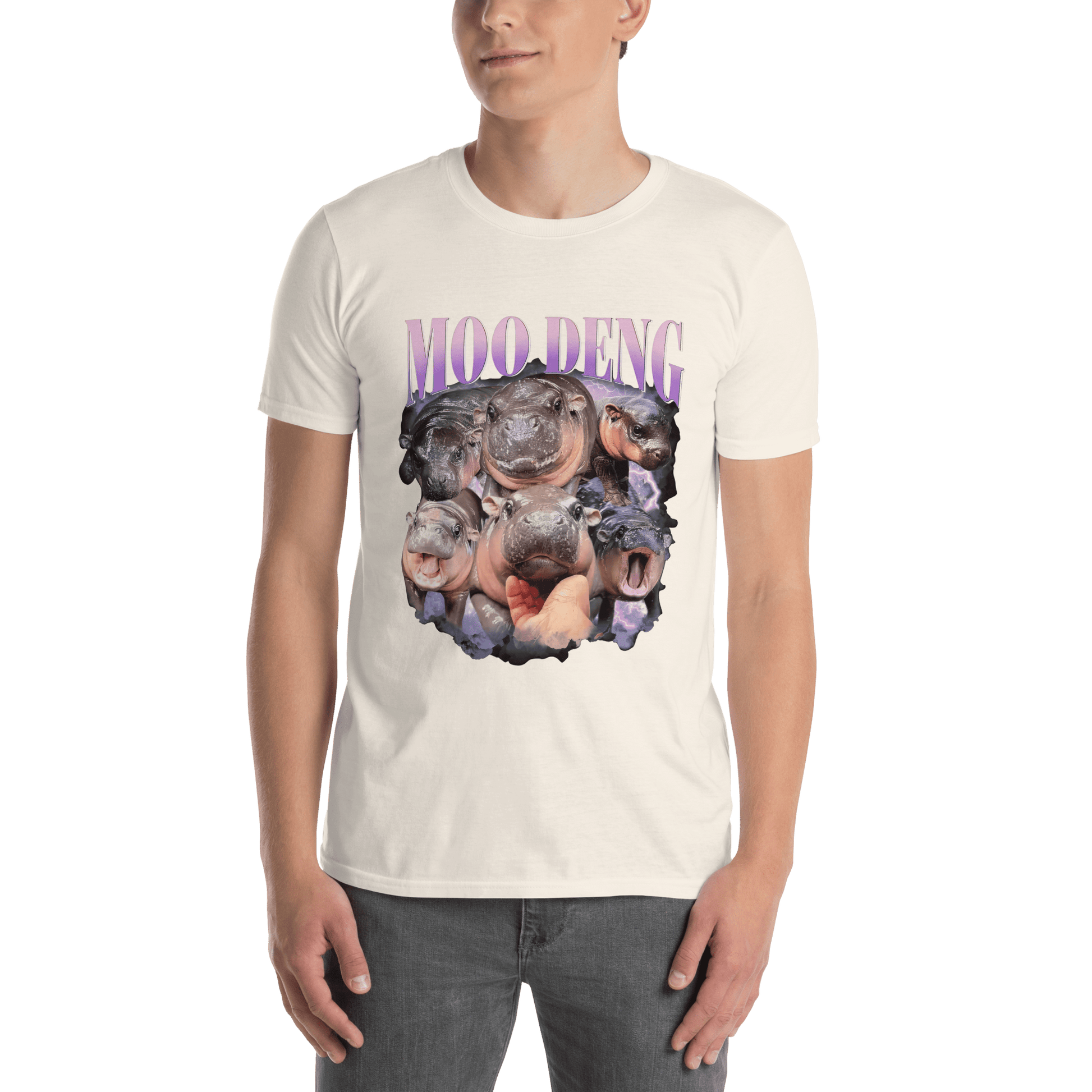 Moo Deng Classic T-Shirt Meme - Natural | Shirtposting