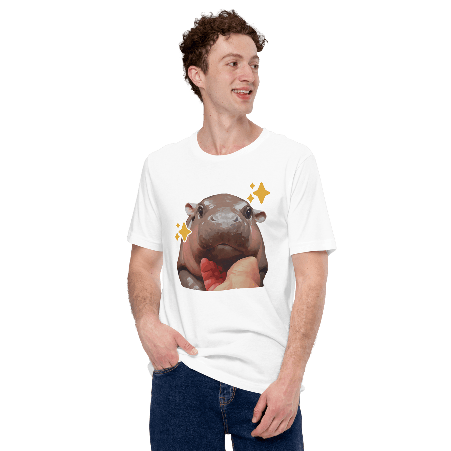 Moo Deng Classic T-Shirt Meme - Pink | Shirtposting