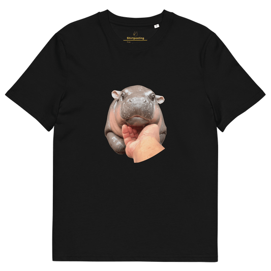 Moo Deng Premium Organic T-Shirt Meme - Black | Shirtposting
