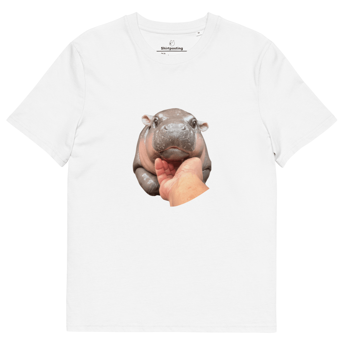 Moo Deng Premium Organic T-Shirt Meme - White | Shirtposting