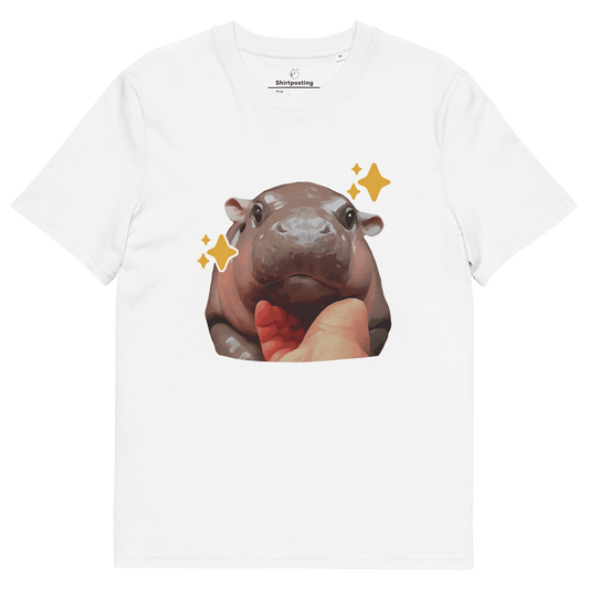 Moo Deng Premium Organic T-Shirt Meme - White | Shirtposting