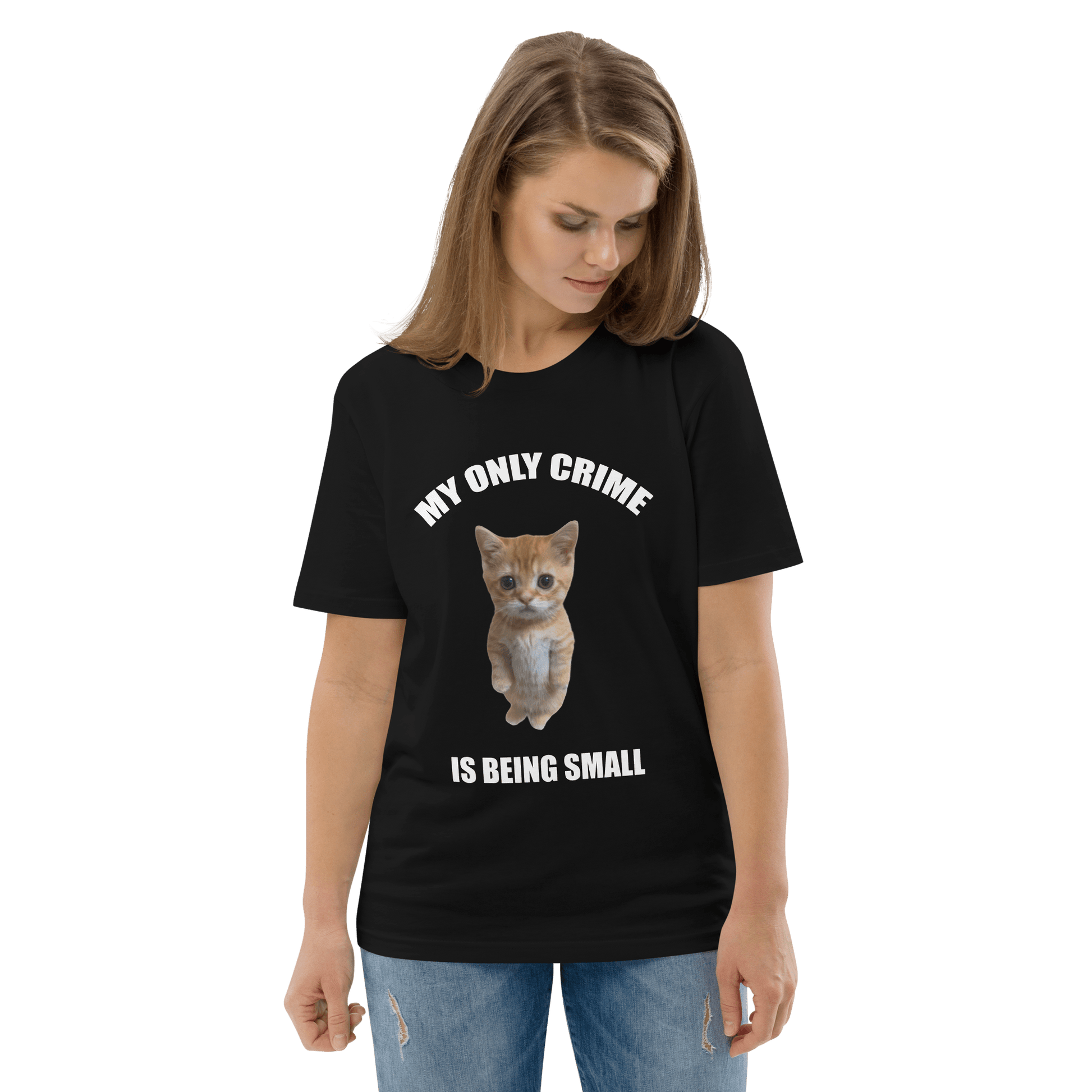 My Only Crime Is Being Small Premium Organic T-Shirt Meme - Fraiche Peche | Shirtposting