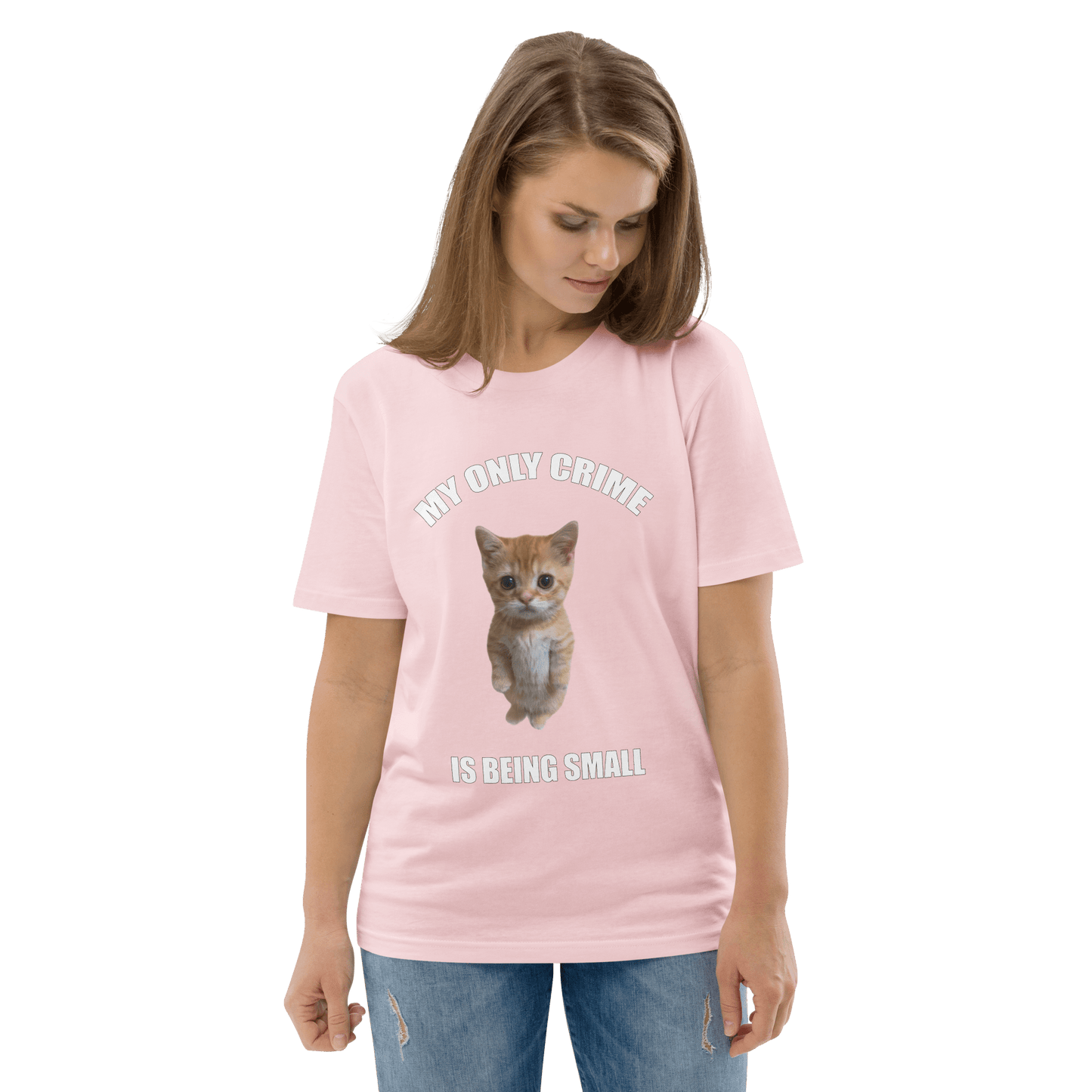 My Only Crime Is Being Small Premium Organic T-Shirt Meme - Fraiche Peche | Shirtposting