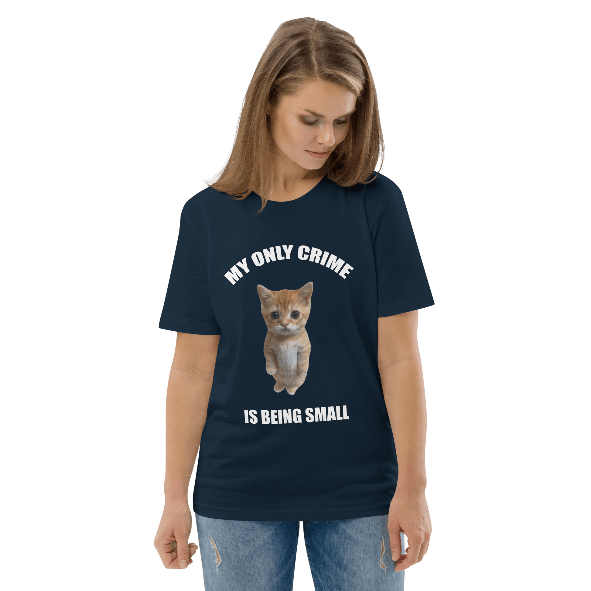 My Only Crime Is Being Small Premium Organic T-Shirt Meme - Fraiche Peche | Shirtposting