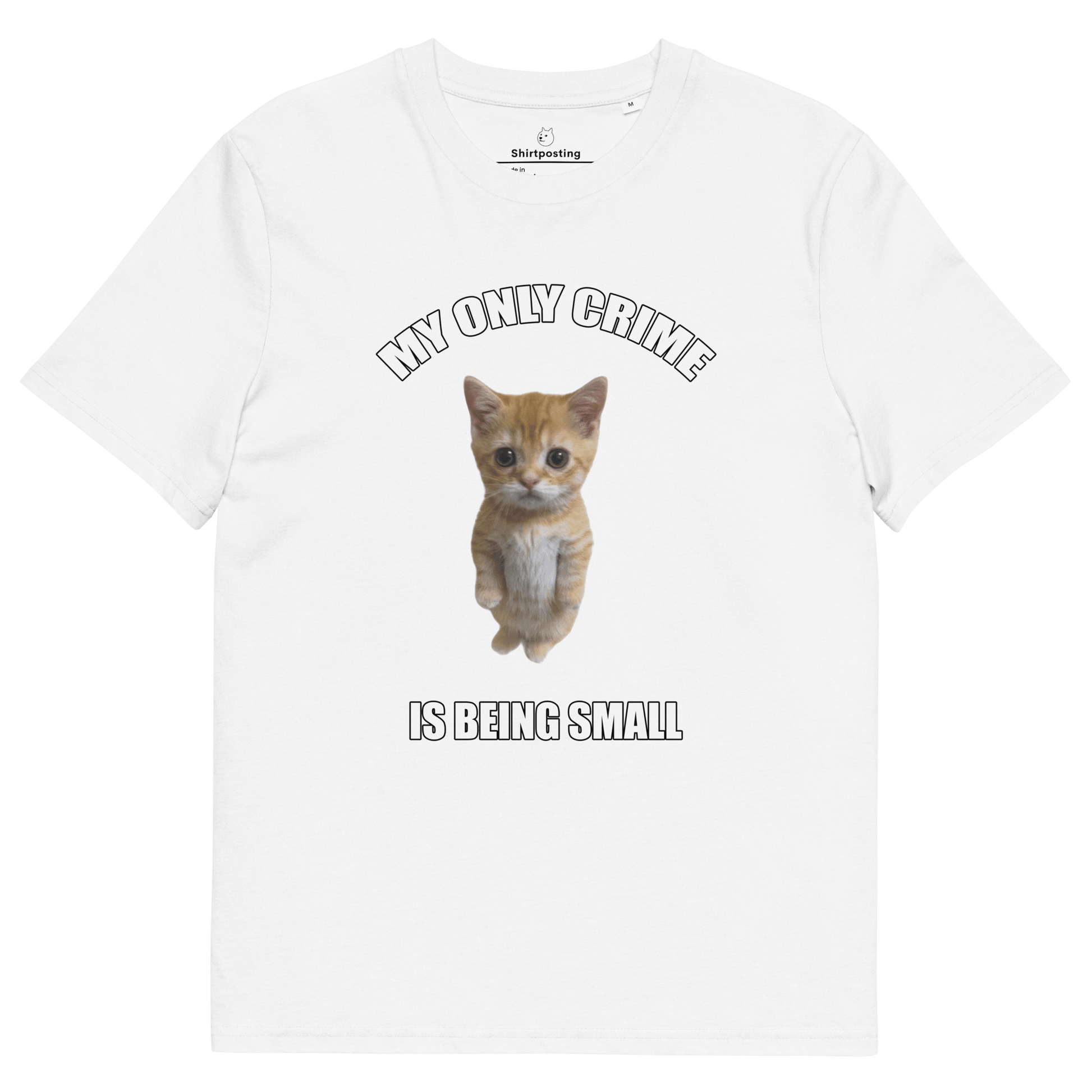 My Only Crime Is Being Small Premium Organic T-Shirt Meme - Fraiche Peche | Shirtposting