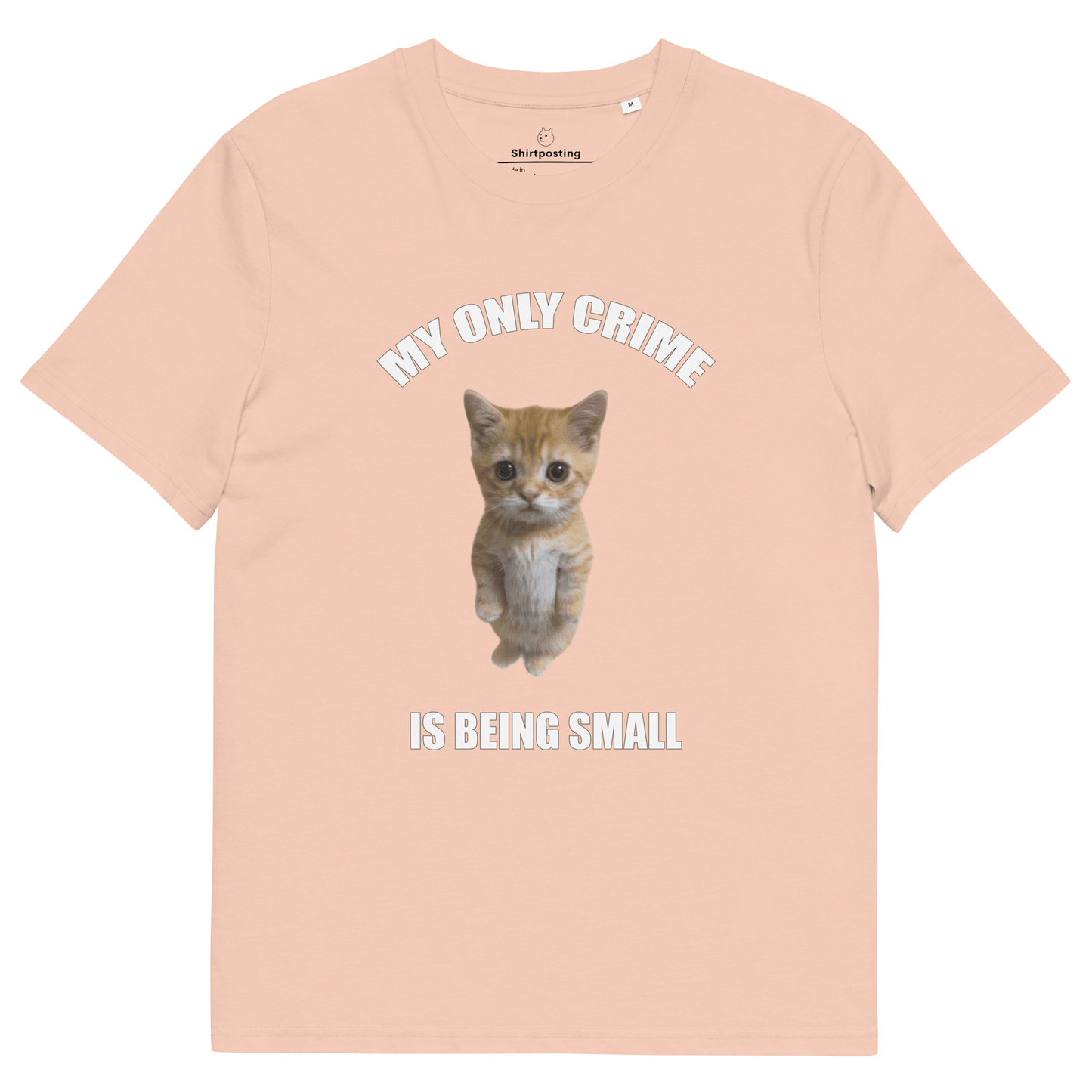 My Only Crime Is Being Small Premium Organic T-Shirt Meme - Fraiche Peche | Shirtposting