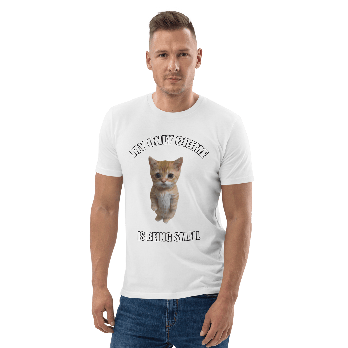 My Only Crime Is Being Small Premium Organic T-Shirt Meme - Fraiche Peche | Shirtposting