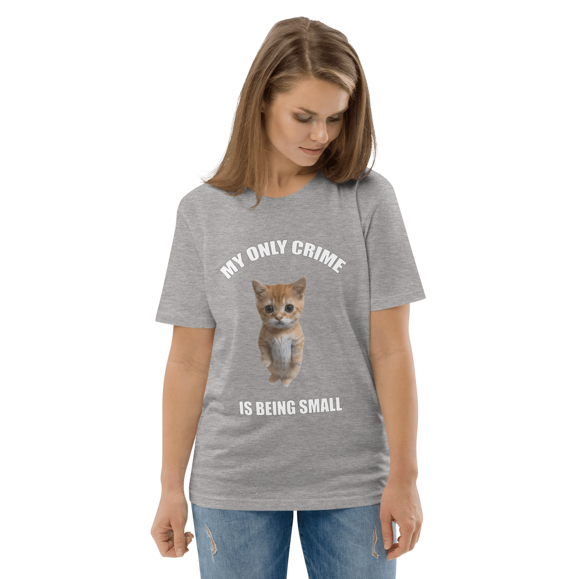 My Only Crime Is Being Small Premium Organic T-Shirt Meme - Fraiche Peche | Shirtposting