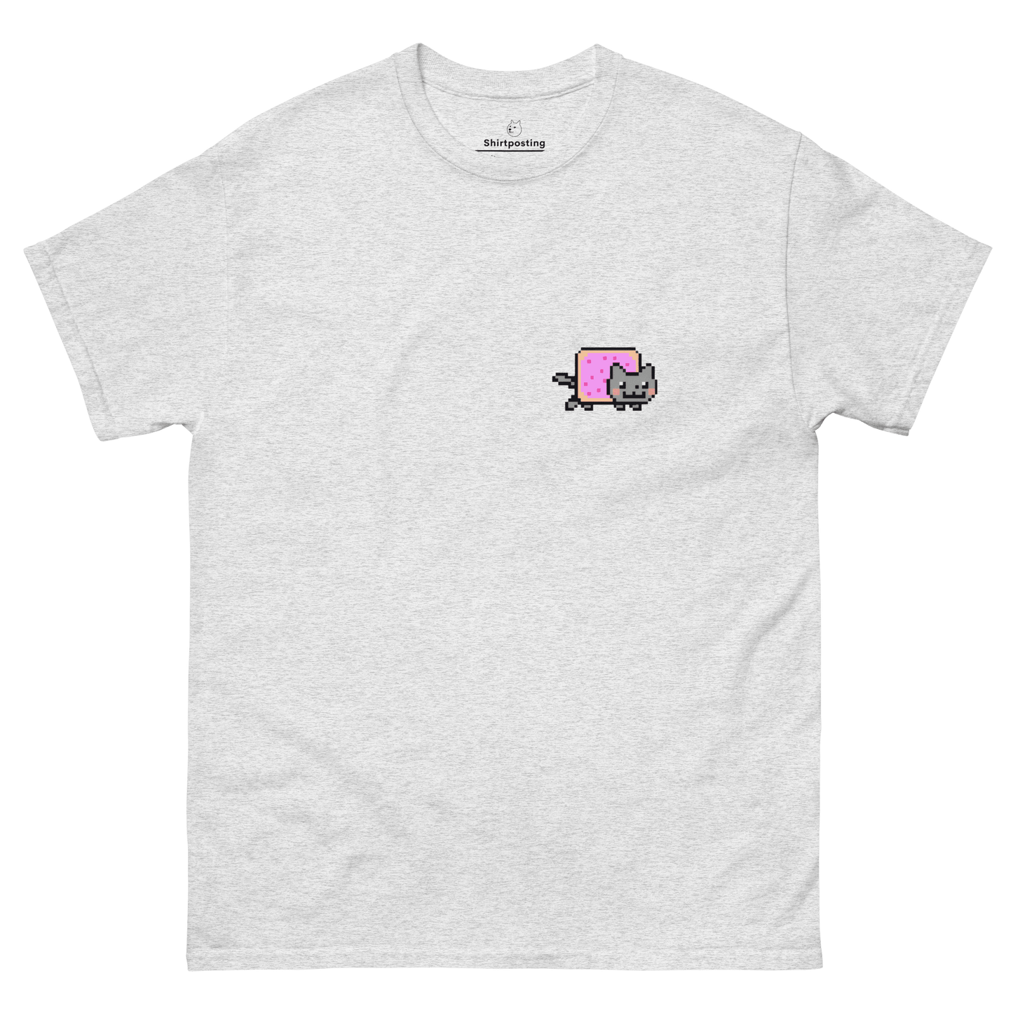 Nyan Cat Classic T-Shirt Meme - Ash | Shirtposting