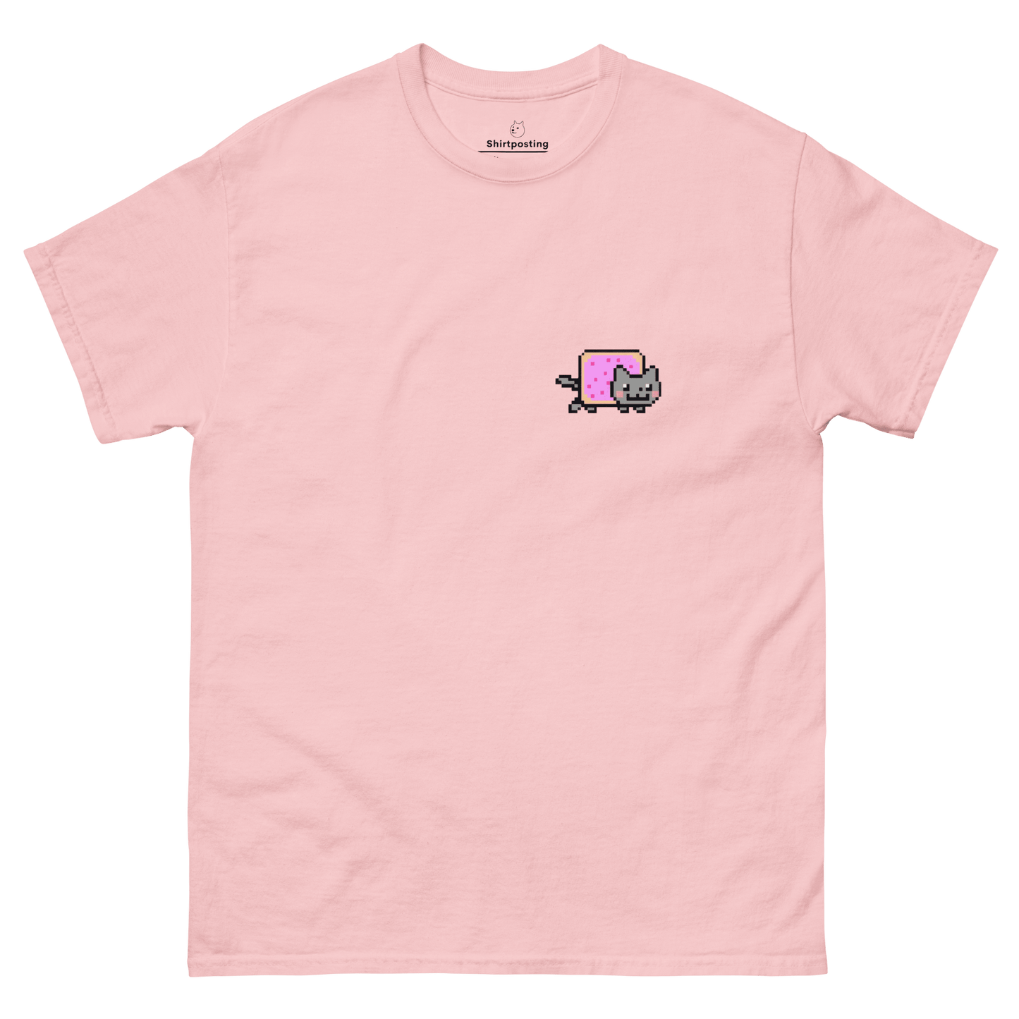 Nyan Cat Classic T-Shirt Meme - Light Pink | Shirtposting