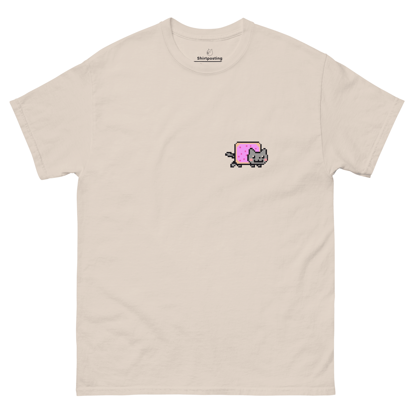 Nyan Cat Classic T-Shirt Meme - Natural | Shirtposting