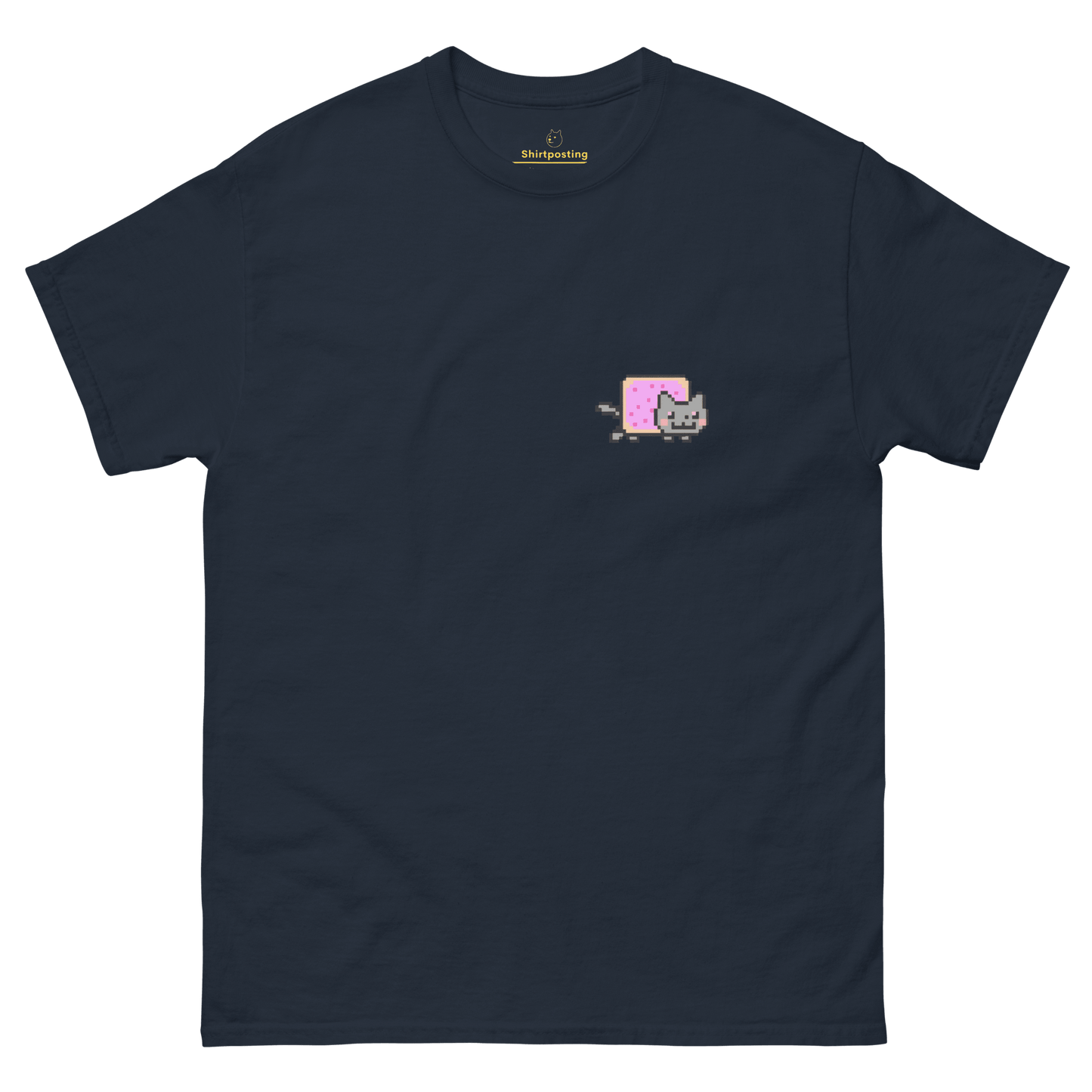 Nyan Cat Classic T-Shirt Meme - Navy | Shirtposting