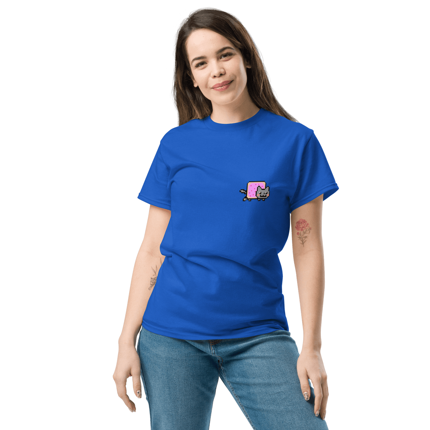 Nyan Cat Classic T-Shirt Meme - Royal | Shirtposting