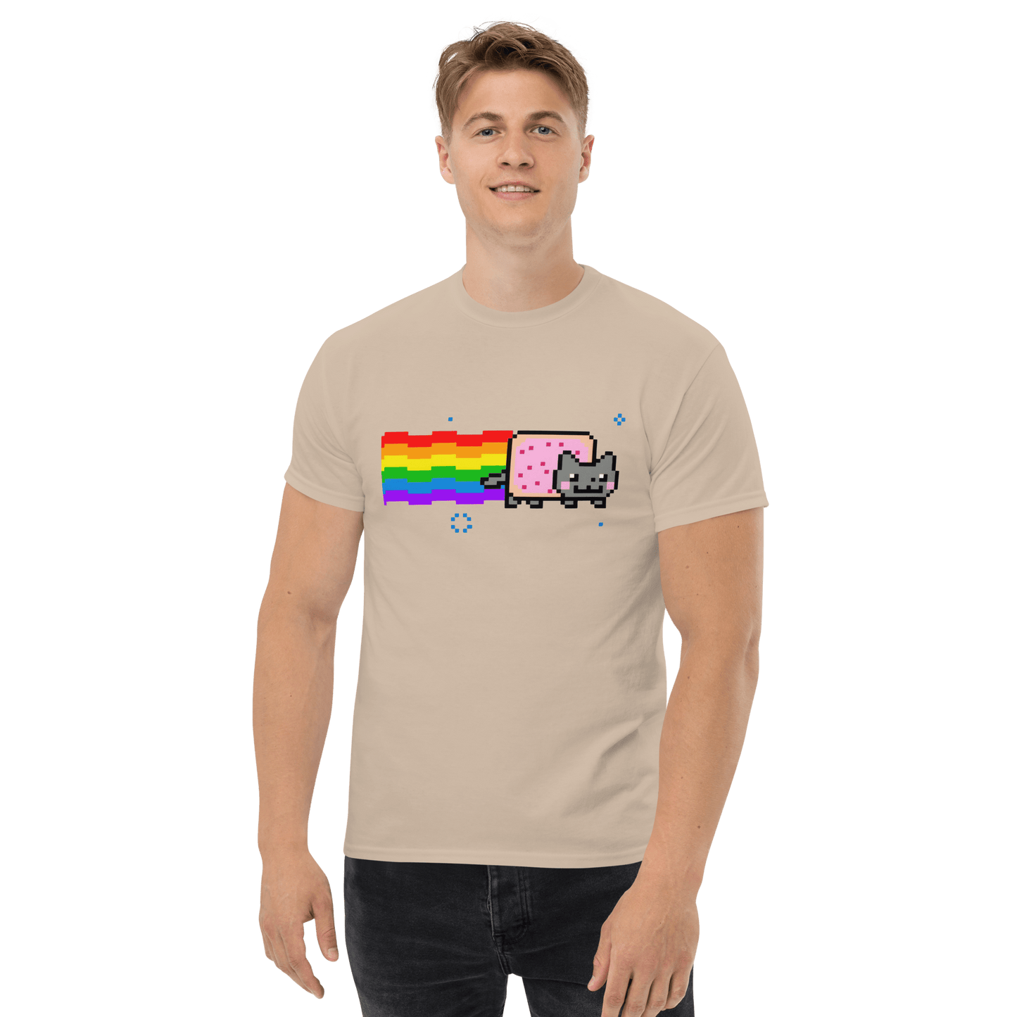 Nyan Cat Classic T-Shirt Meme - Sand | Shirtposting