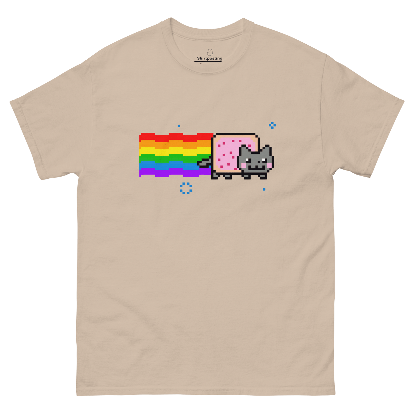 Nyan Cat Classic T-Shirt Meme - Sand | Shirtposting