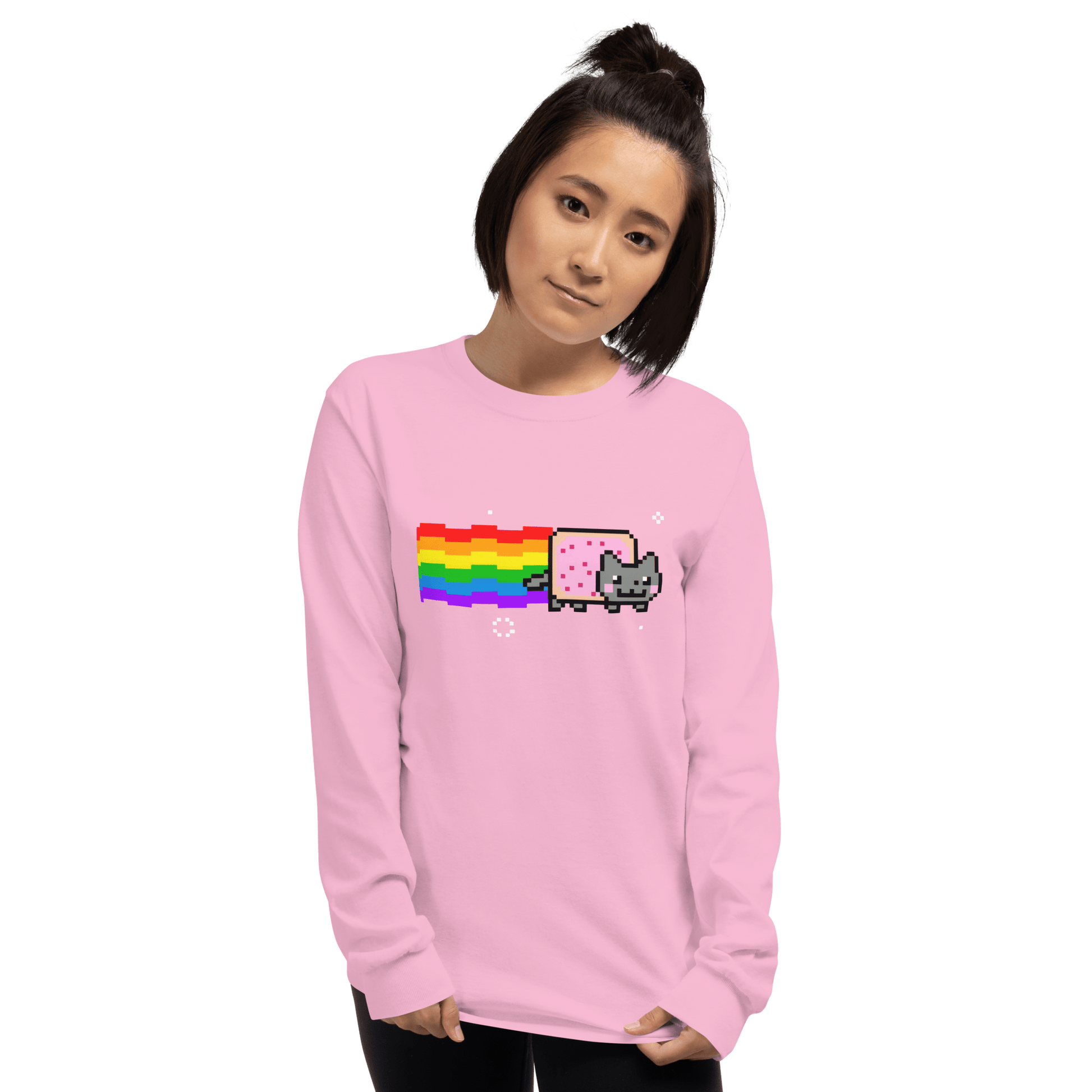 Nyan Cat Long Sleeve T-Shirt Meme - Royal | Shirtposting