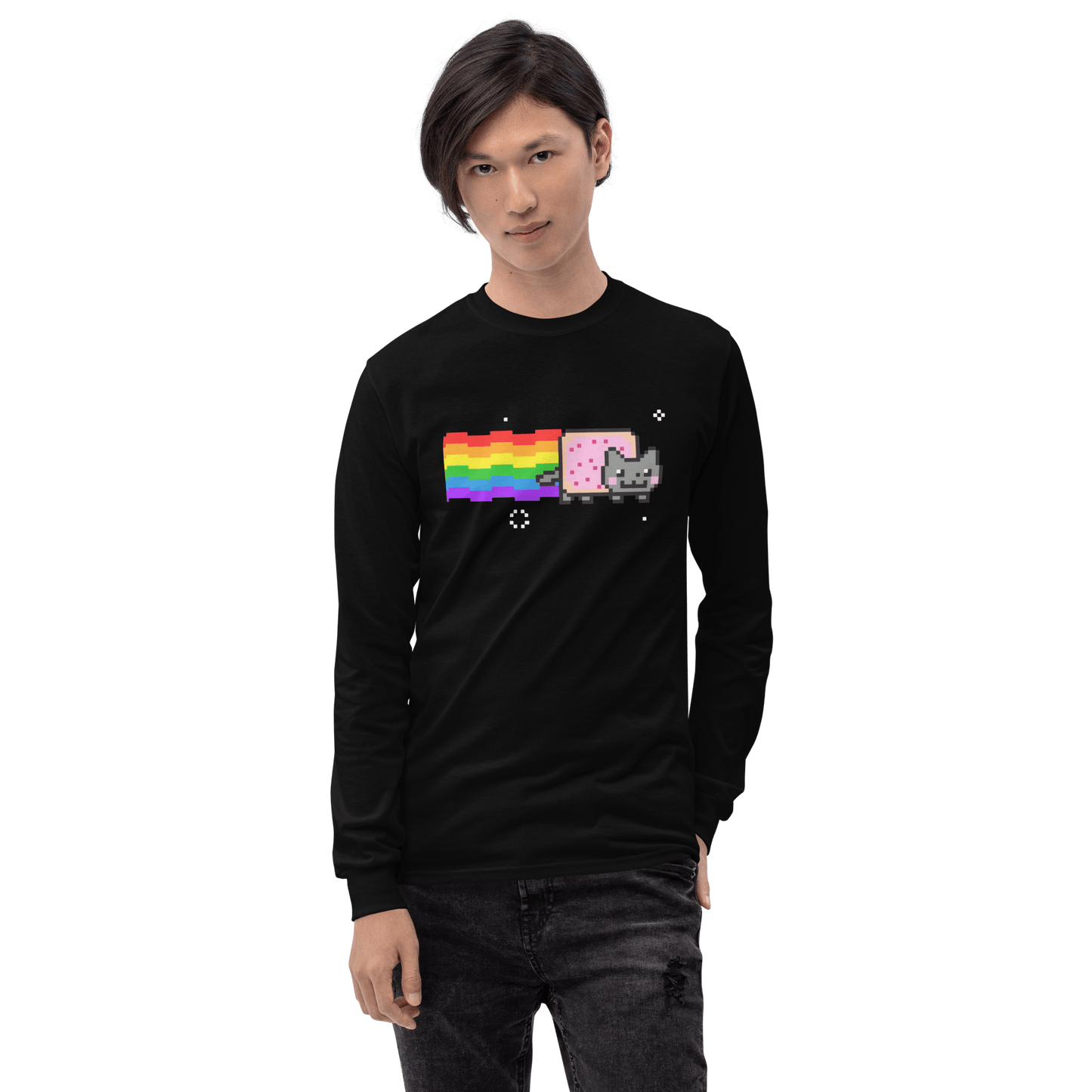 Nyan Cat Long Sleeve T-Shirt Meme - Royal | Shirtposting
