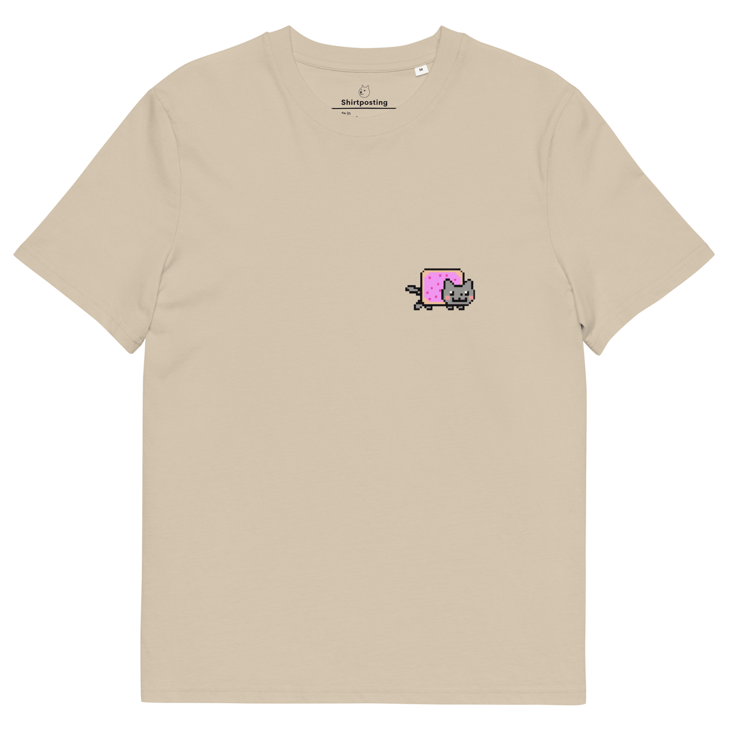 Nyan Cat Premium Organic T-Shirt Meme - Desert Dust | Shirtposting
